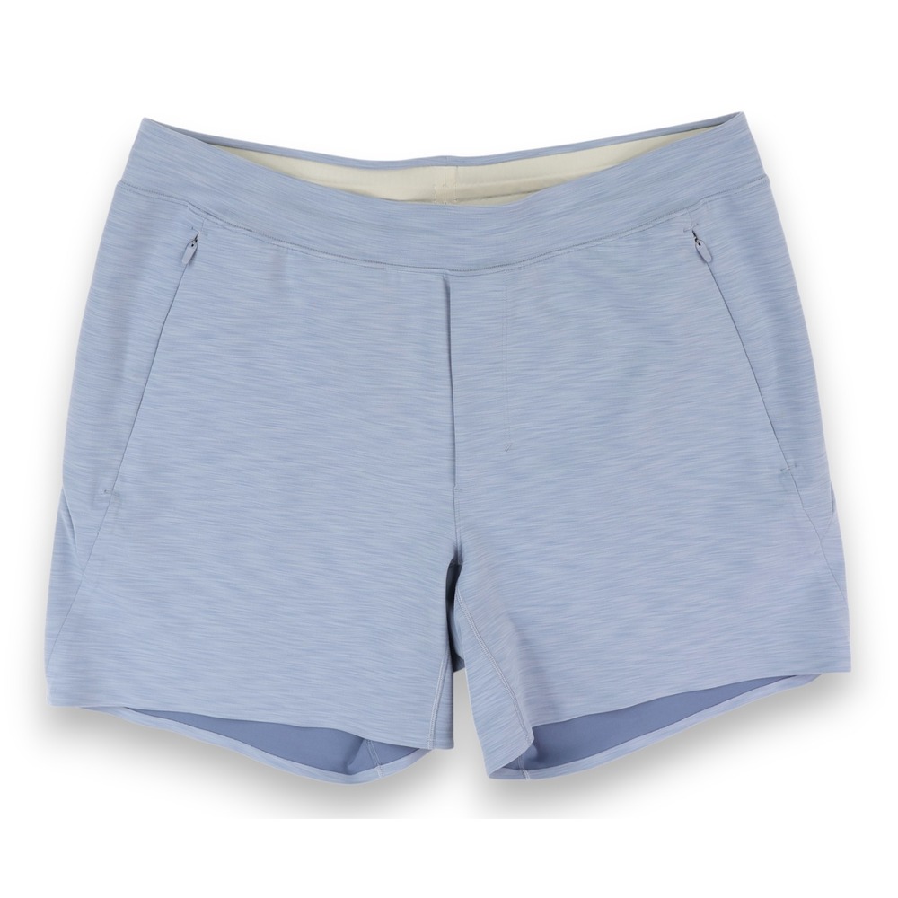Lululemon Balancer Short 6" *Everlux" Mens Large Blue Athleisure Athletic Yoga